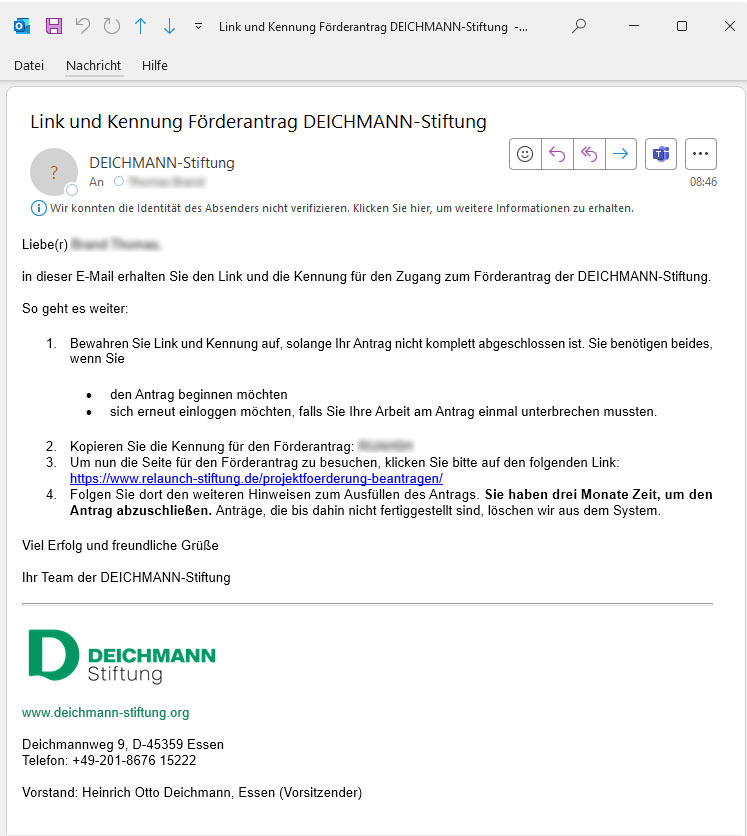 E-Mail-Zugang-Foerderantrag